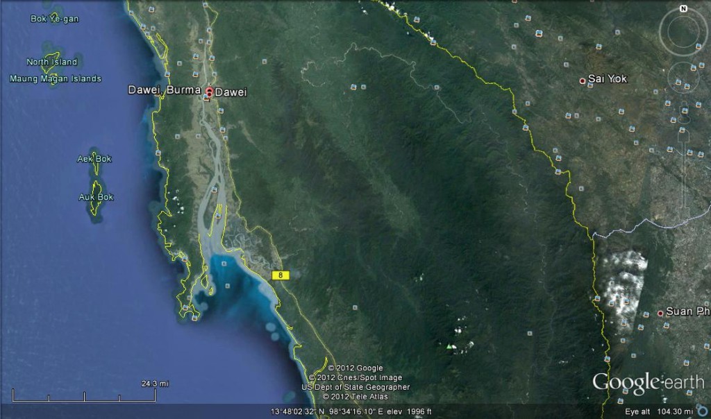 Dawei Port to Thailand Border