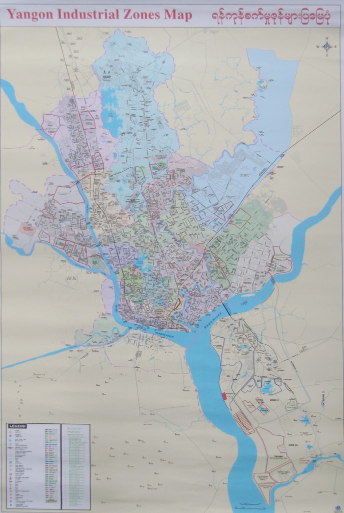 Industrial Zones inside Yangon Myanmar