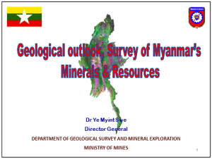Mineral Resources of Myanmar