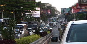 Yangon Myanmar Traffic Jam Paya Road Image David DuByne