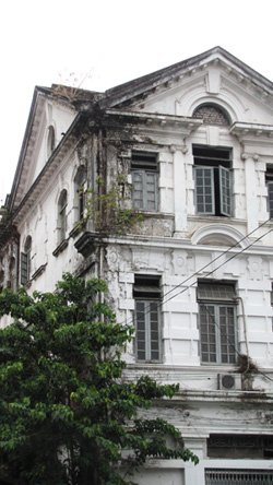 Colonial Building Downtown Yangon Myanmar 2013 Image David DuByne